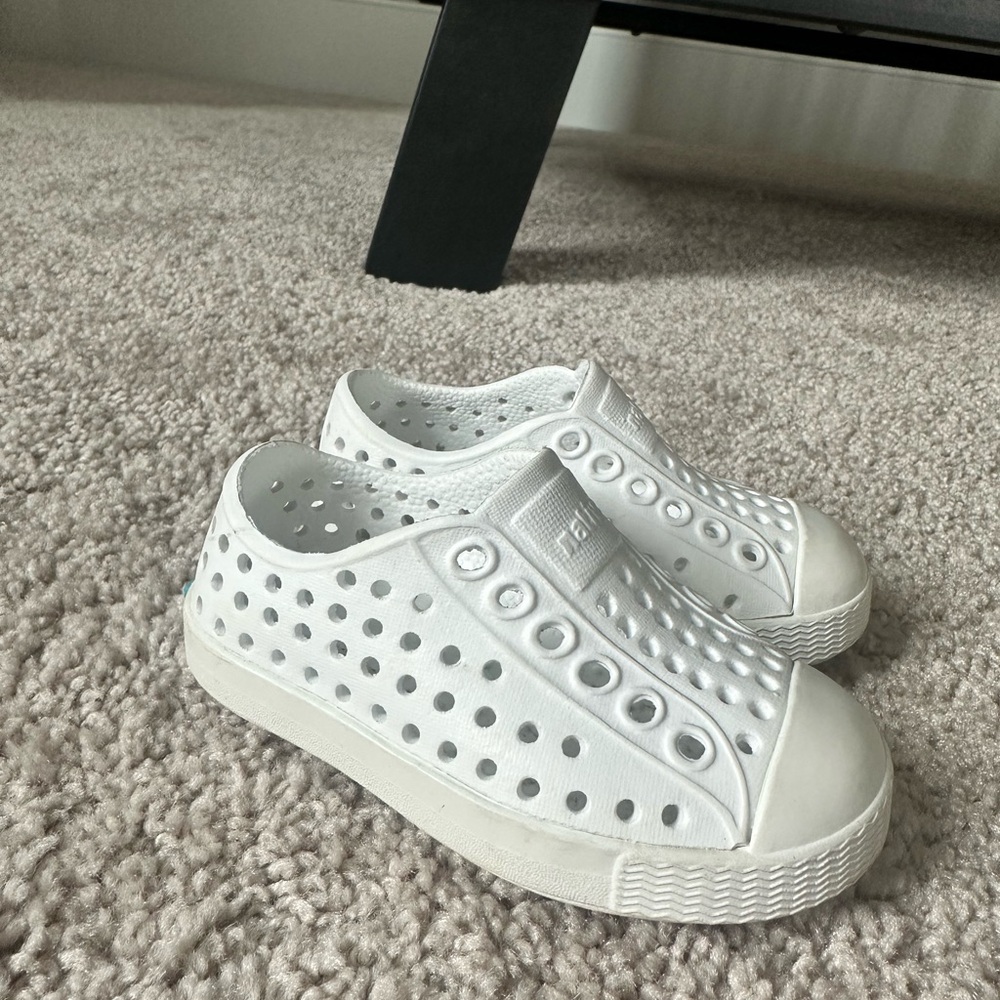 Kids White Slip-On Shoes